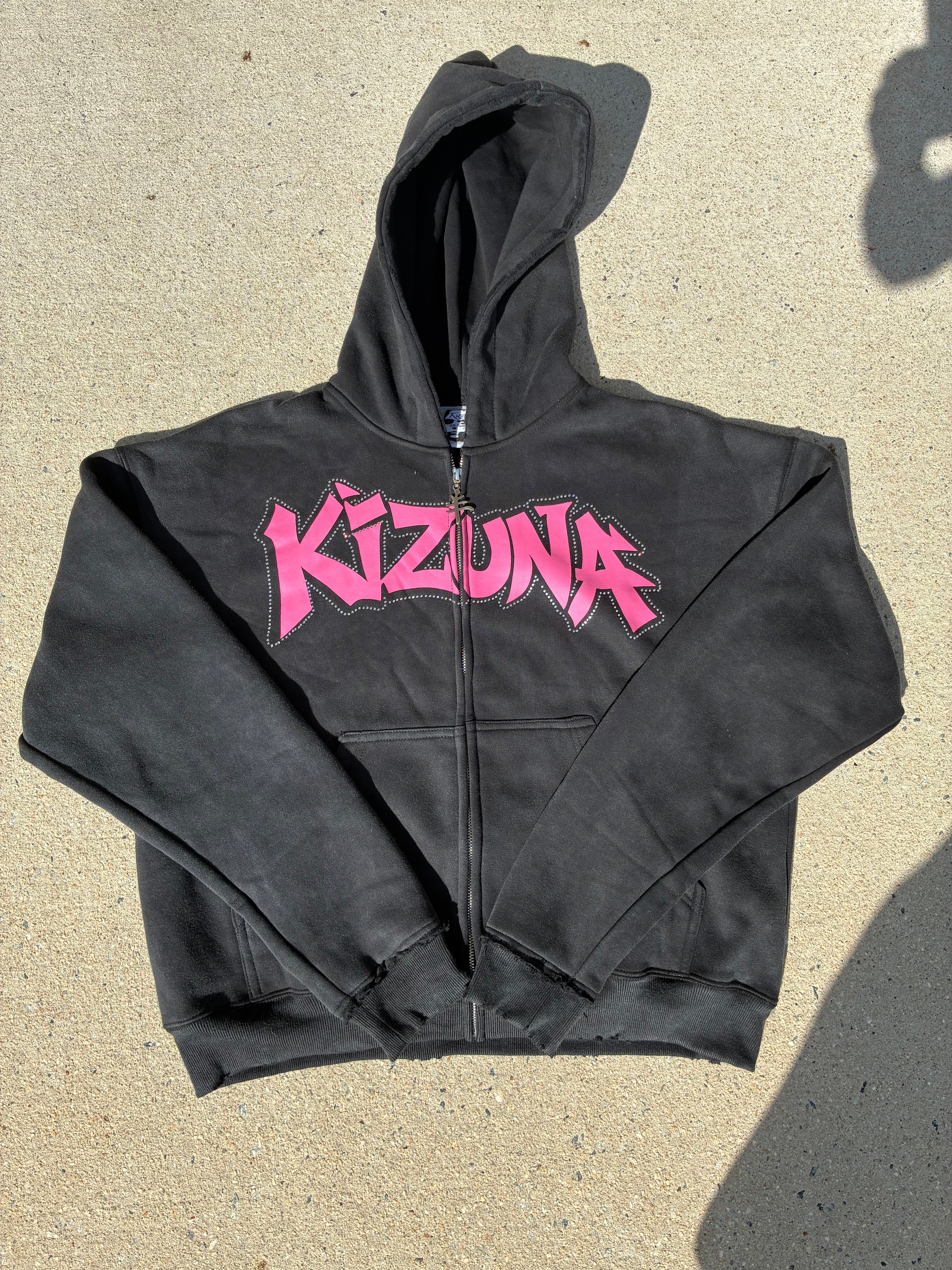 Midnight crystal hoodie PINK