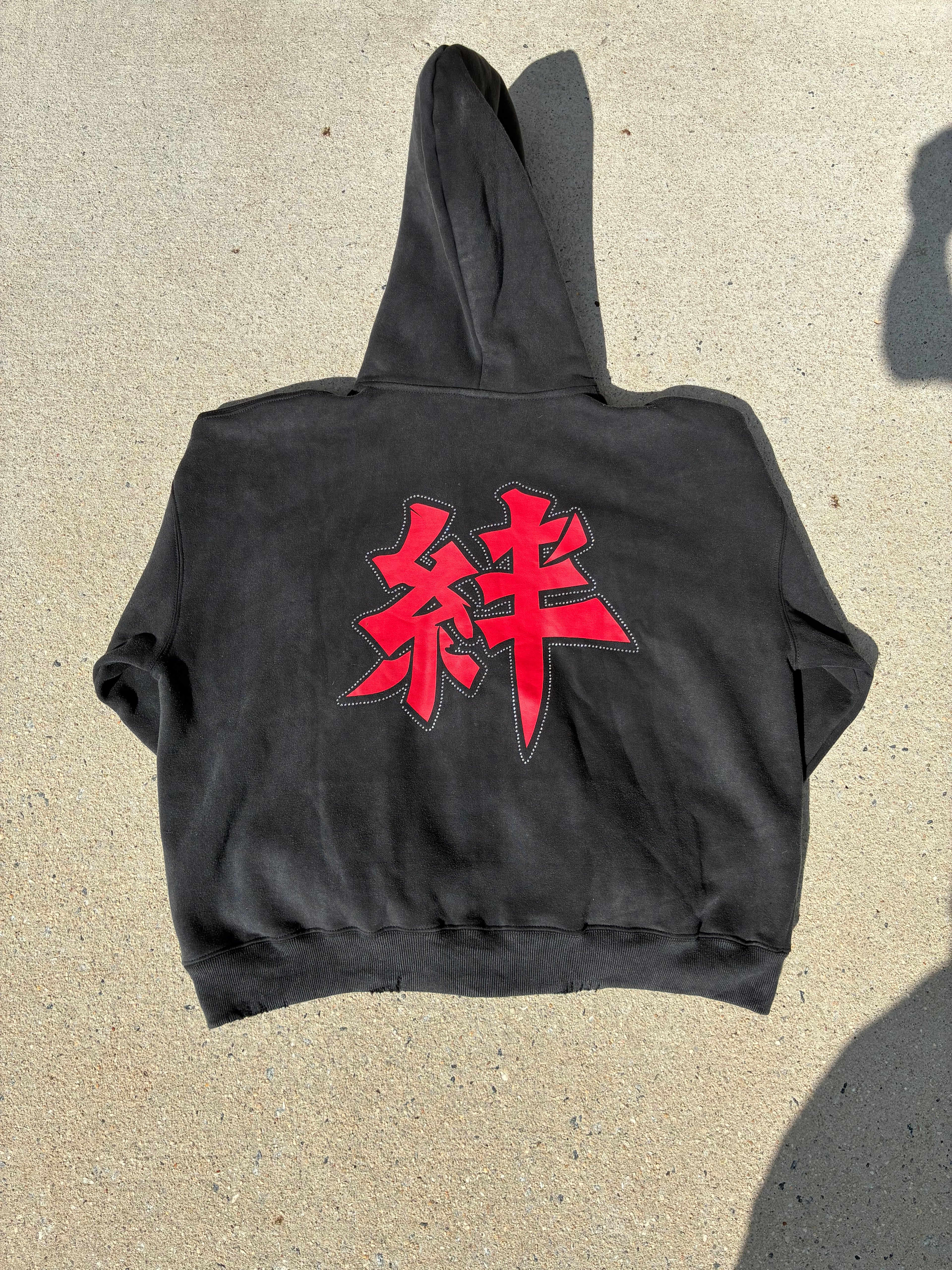 Midnight Crystal Hoodie red