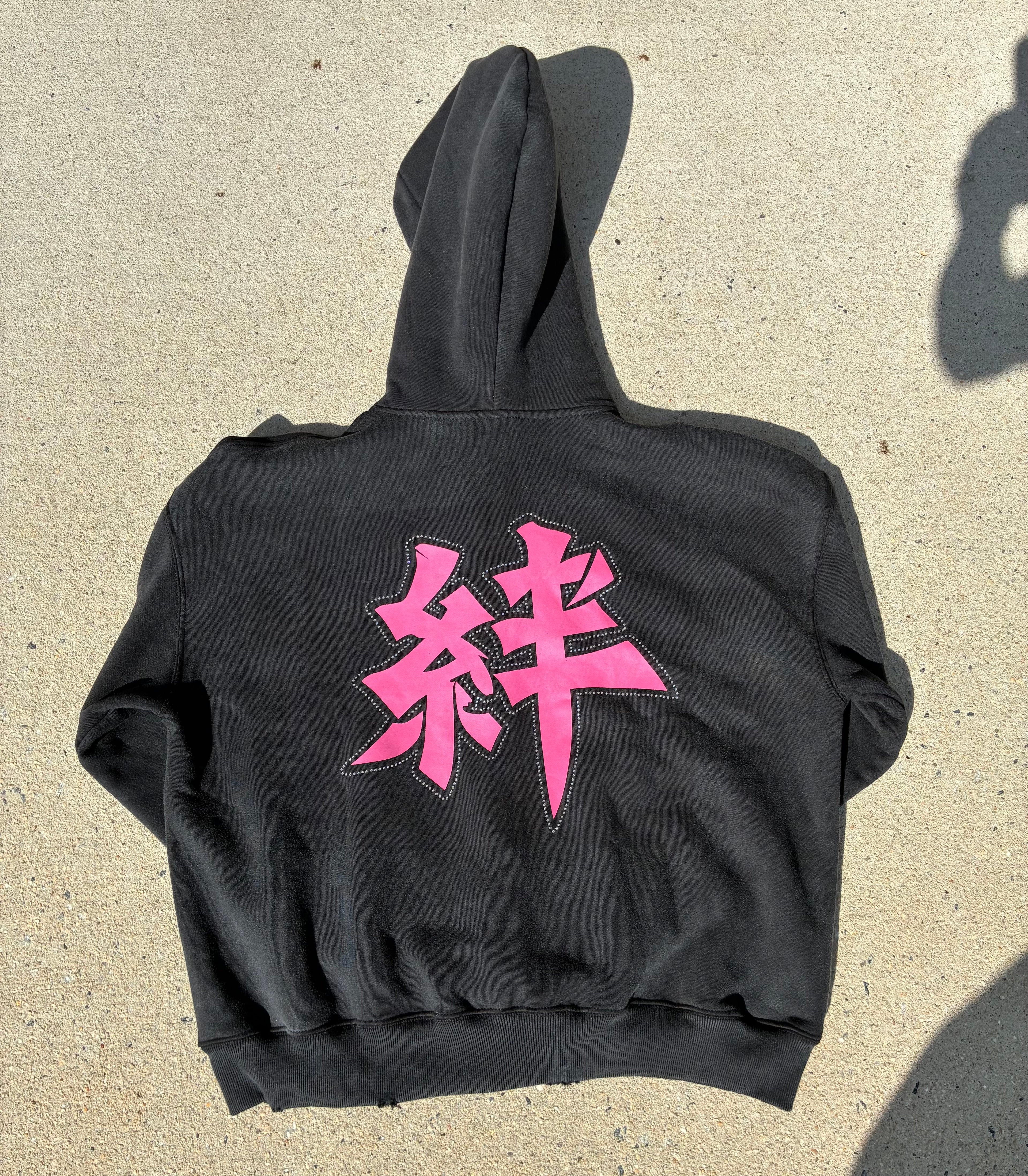 Midnight crystal hoodie PINK
